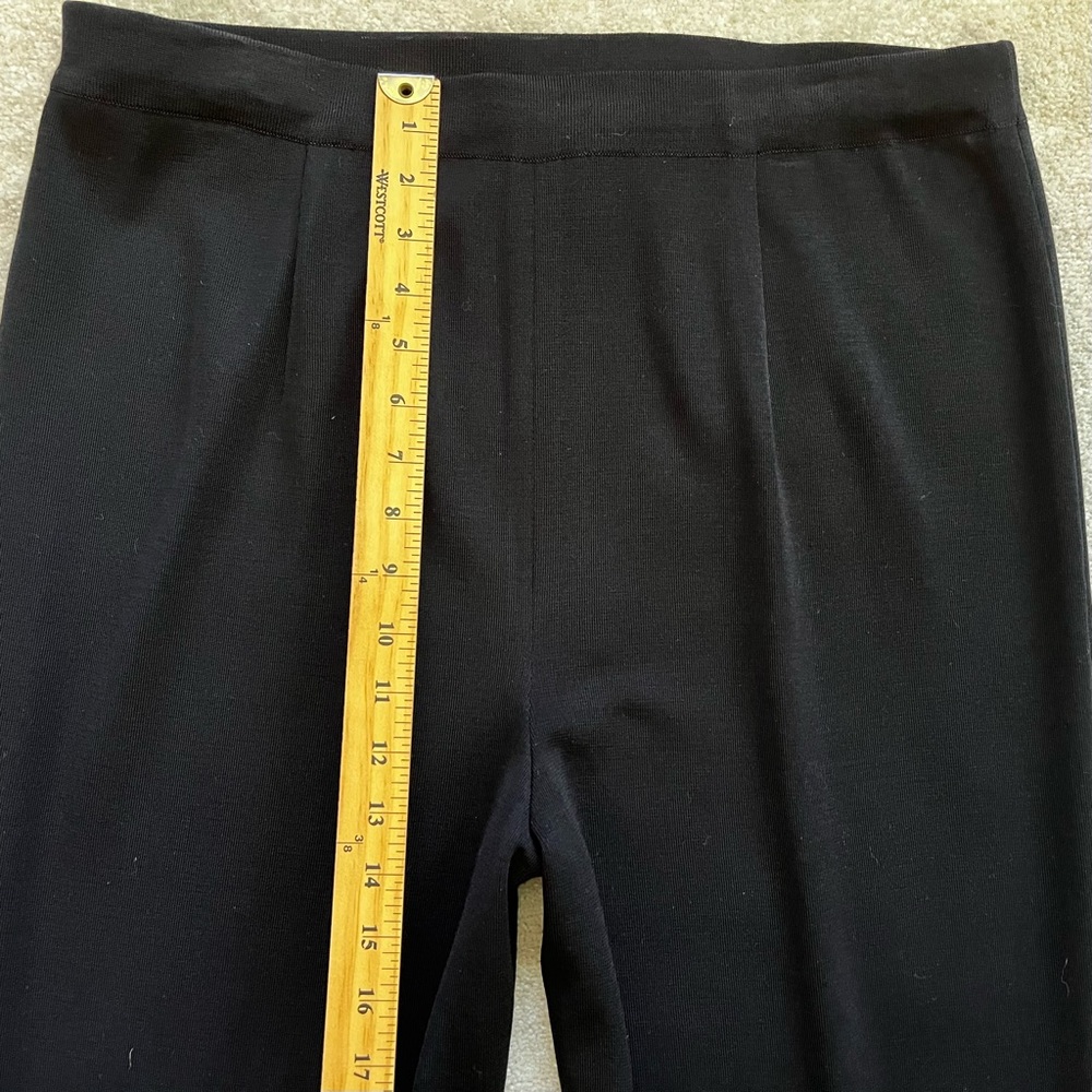 EXCLUSIVELY MISOOK BLACK PULL ON DRESS PANTS SIZE XL MINIMALIST MODERN - Picture 6 of 8